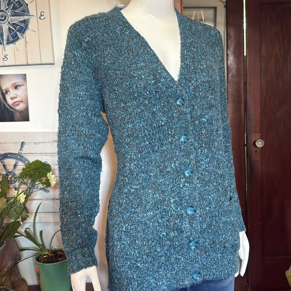 NWT northern reflections size small super soft Women's Blue Cardigan Sweater
